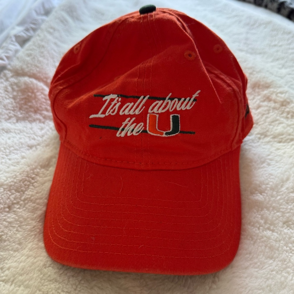 Orange, Green, and White “It's all about the U' Embroidered Baseball Cap